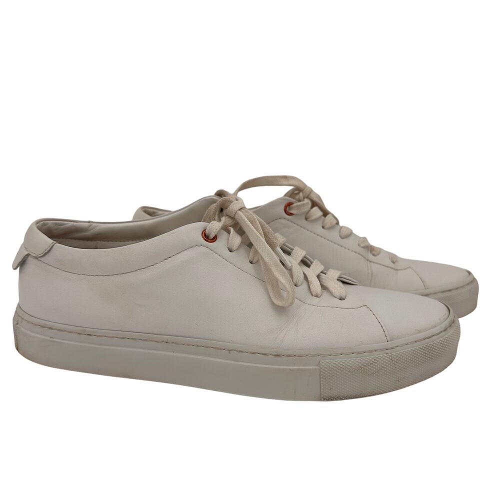 Good Man Brand Men's White Edge Leather Sneakers Size 7.5